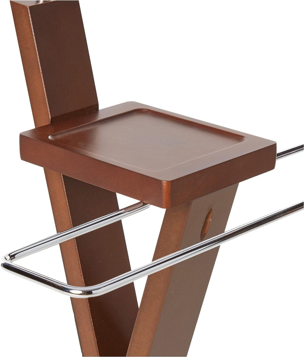 Walnut Wooden Multi-Function Valet Stand