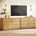 Burl Wide Horizontal Clothes Dresser